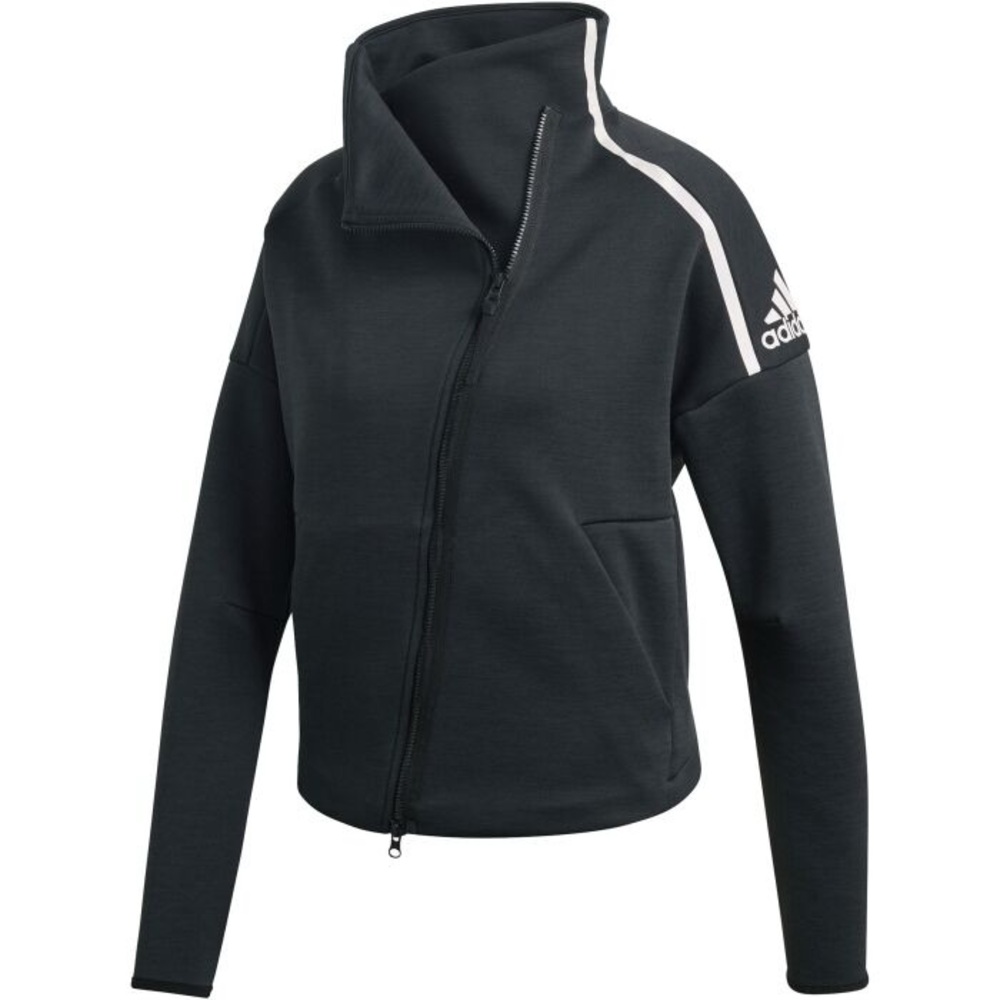 ADIDAS Heartracer Black Jacket with White Stripe